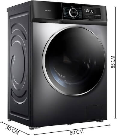 Cecotec Lavadora 7Kg Bolero DressCode 7500 Inverter Steel A Cecotec Lavadora 7Kg Bolero DressCode 7500 Inverter Steel A